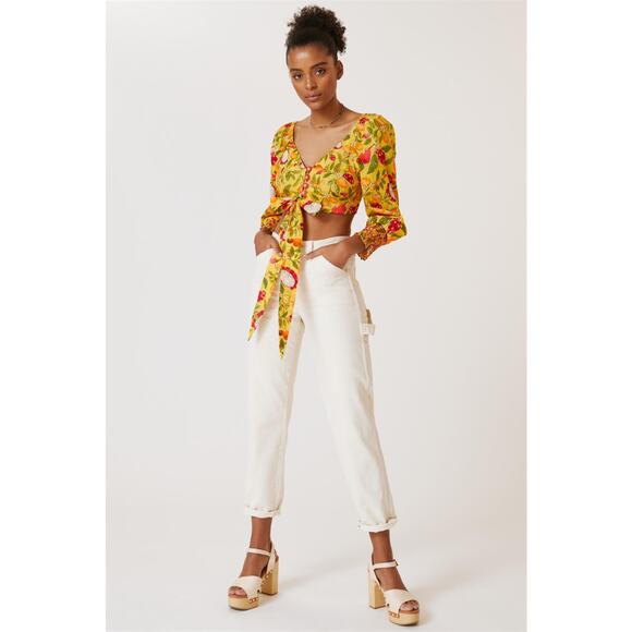 Farm Rio Tie-Waist Women's Top - New Size Small - Picture 3 of 6